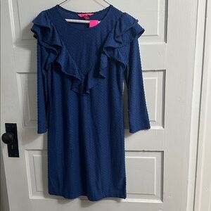 Lilly Pulitzer Textured Blue Dress